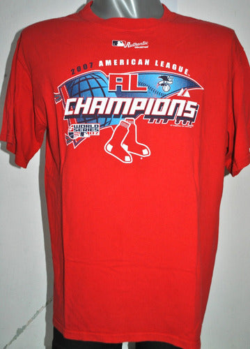 Remera Mlb Red Sox, American League 2007 Importada 0