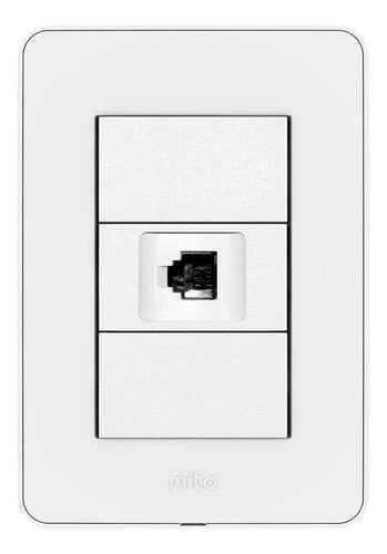 Jeluz Light Switch Armada Toma Telefono 4 Vias Platinum Mito 0