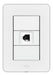 Jeluz Light Switch Armada Toma Telefono 4 Vias Platinum Mito 0