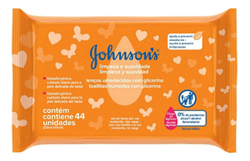 Johnson's Baby Wet Wipes Cleaning & Softness Pack of 3 1