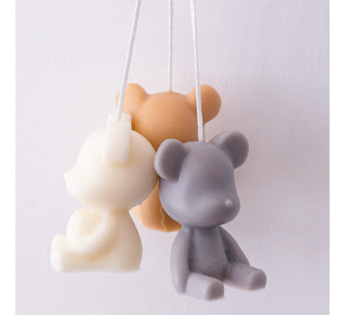 Silicone Bear 3D Mold with Love Heart - 001s10 3