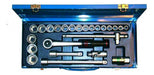 Eurotech 1/2" Socket Set with Ratchet - 24 Pieces Blue Case 0