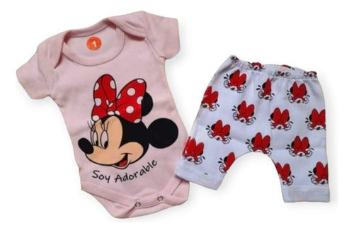 LA TIENDA DE TAM Body Manga Corta Mas Babucha Mickey Y Minnie Algodon 1