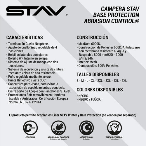 Stav Campera Moto Base Protection Abrasion Control 1