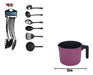 Set Bateria Resposteria Fary Home 16pz Utensillios Violeta 6