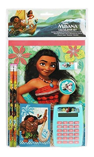 Disney Moana Juego De Calculadora De 7 Piezas 0