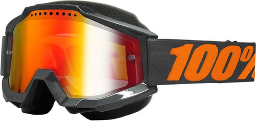 100% Accuri Mirrored Snow Ski Goggles Red Rp 0