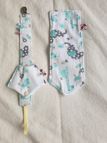Pacifier Holder with Pacifier Protector and Bib 6