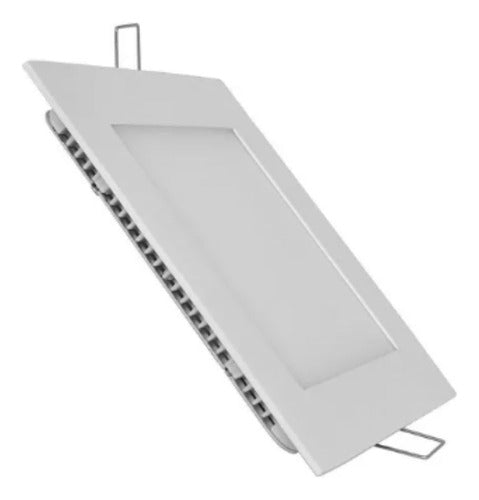 Plafón Cuadrado Led Embutir 18w - Luz Cálida 0