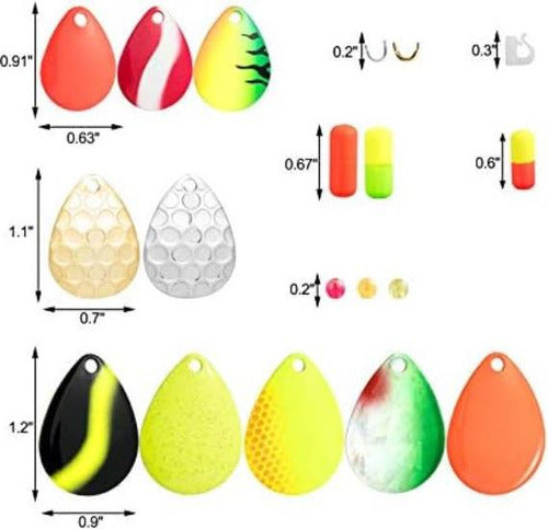 Dr.Fish Fishing Accessories Kit - Floats/Spinners 3