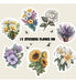 12 Stickers Hd - Diseño Flores - Super Resistentes 0