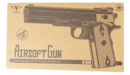 Airsoft Pistol Vigor Replica Colt 2125b Spring 6 Mm Bbs 3