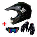 Mx Road Casco Enduro H5 + Guantes + Antiparras Hawk Fas Motos 3