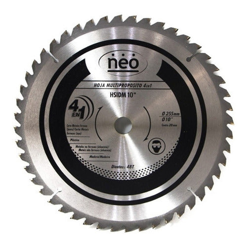 Neo Multipurpose Saw Blade 255mm Wood Aluminum Steel 0