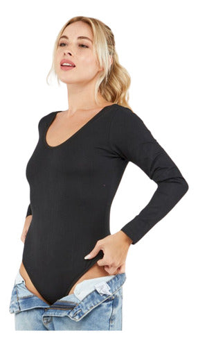 Bianca Secreta Long Sleeve Cotton Bodysuit (art. 21131) 9