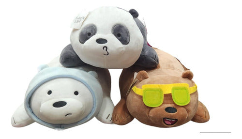 Beautiful Plush Bears The Loud Ones 40 cm Lying Down Imported 0