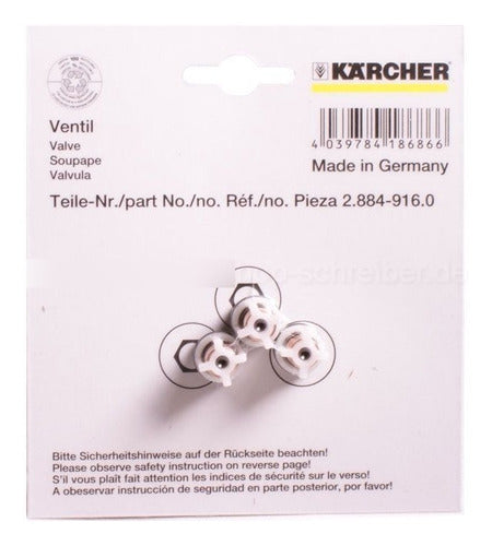 Kärcher Valve Set 2.884-916.0 HD5/11 HD6/15C HDS7/16 1