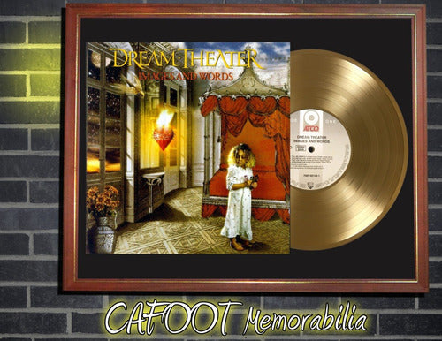 Dream Theater Images And Words Tapa Lp Y Disco Oro En Cuadro 0