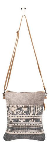 Myra Bag Runner S1452 Bolsa De Lona Y Piel De Vaca 4