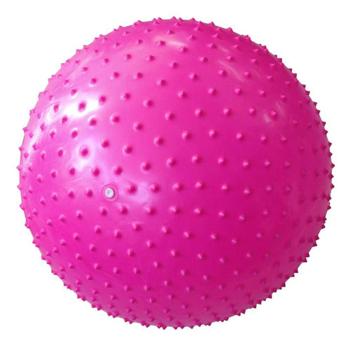 KRV Gym Ball Esferodynamic Pilates Medicinal Yoga 75cm with Spikes 9