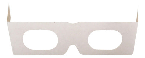 Everest Gráfica 3D Glasses - 100 Pack White and Wood Cardboard 2