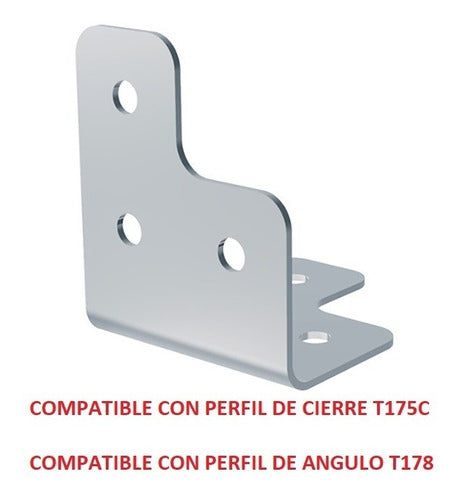 Kit of 8 T-Rack Type T Angle Brackets Anvil Multiple Use CHIO-0018 1