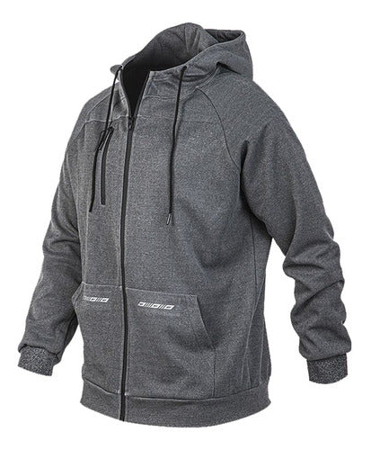 Flash Campera Con Capucha Deportiva Poliester Spandex Gris 0