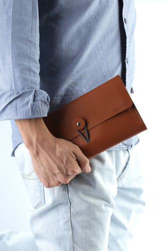 Recycled Sustainable Leather Envelope Clipboard 29