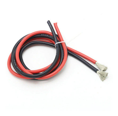 Suma High-Temperature Soldering Cable 24 AWG 200°C 6.53A 50cm Red & 50cm Black 4