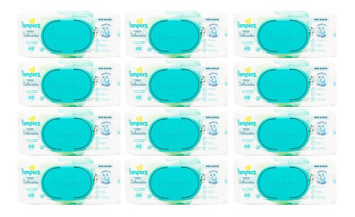 Pampers Kit X12 Toallitas Húmedas Limpieza Delicada Bebés 0