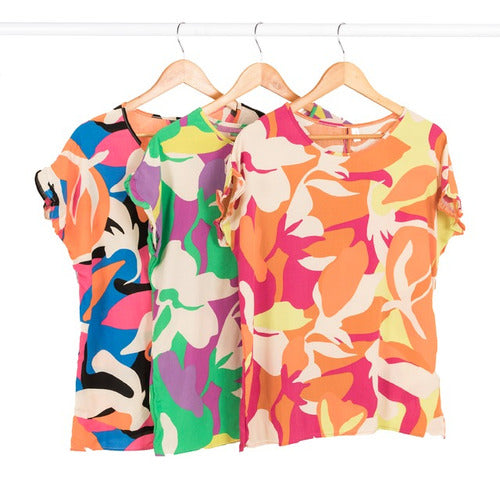 Newliza Blusa Poplin Estampado 20-8-1 1