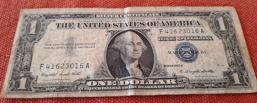 Billete 1 Dólar Sello Azul 1957 Estados Unidos 1