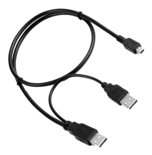 Usb De Doble Potencia Y Forma 2 X Tipo A - Mini B Cable Disc 0