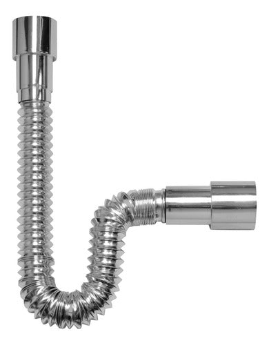 Universal Extendable PVC Chromed Tube for Sink and Basin 0