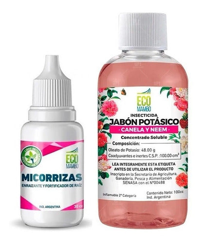 Ecomambo Mycorrhizae 30cc with Potassium Soap Neem and Cinnamon 100cc 0