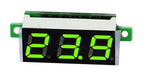 Mini Voltimetro Digital De Panel 0-99.9v Dc - Color Verde 0