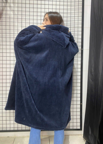 Plush Oversize Poncho Pajama Warm Unisex Coat Xxxl 23