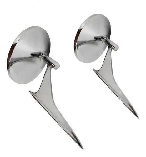Set of 2 Chrome Mirrors - Chevy Coupe and Sedan 1