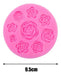 Doctor Glitter Silicone Mold - 9 Different Roses - Pink 2