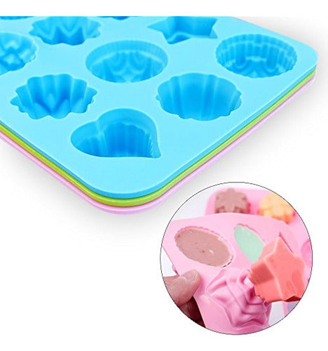 Homedge Silicone Flower Molds Set - Food Grade Baking Tools 2