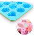 Homedge Silicone Flower Molds Set - Food Grade Baking Tools 2