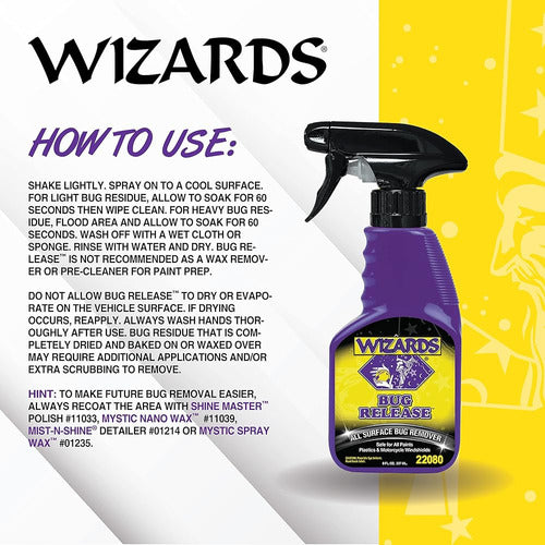 ~? Wizards Presoak Bug Release Para Motocicletas - Spray De 2