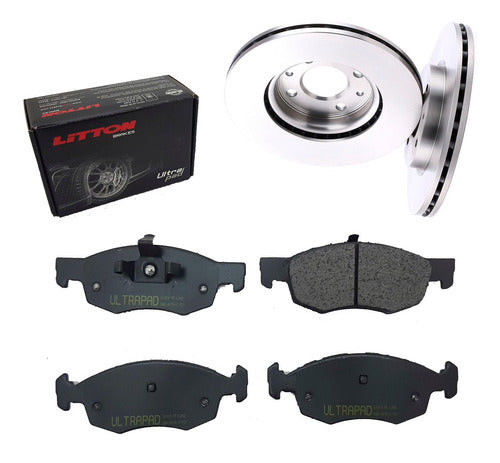 Kit Discs and Pads Fiat Grand Siena 1.6 16v Front Ventilated Ø257MM 0