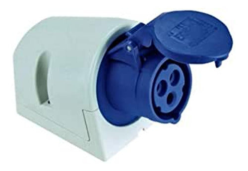 Pce Toma Pared - Ip-67 220/240v H6 Azul 16a 2p+t 0