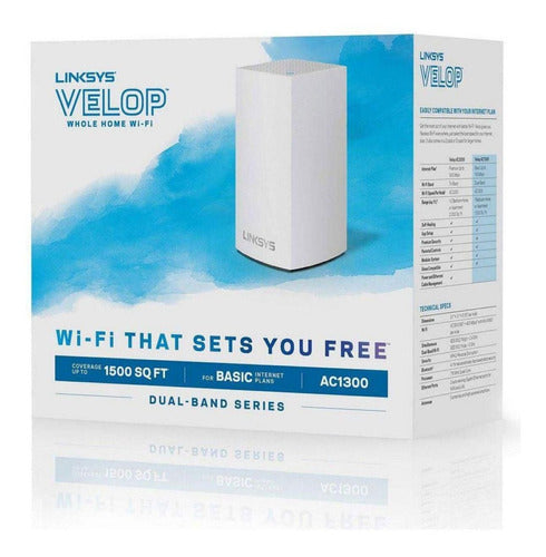 Linksys Velop WHW0101 AC1300 Wifi Mesh System 1pk 0