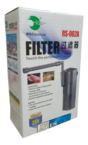 RS Electrical Filtro Interno Rs 062A 300 L/h Acuario Aiken 0