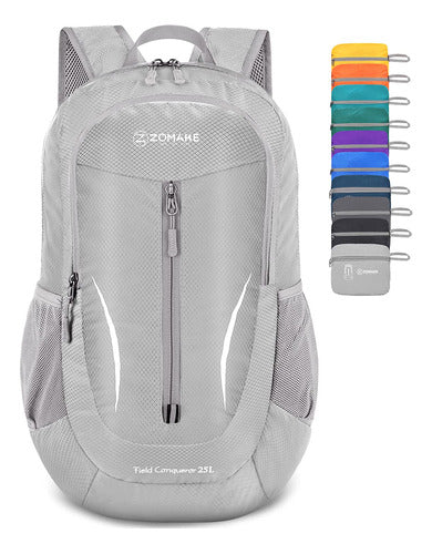 Zomake Lightweight Waterproof Hiking Backpack 25L Grey 0