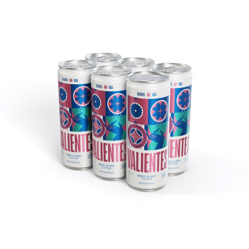 Valientes Vermouth Blanco in Can Six Pack - Made with La Fuerza 0