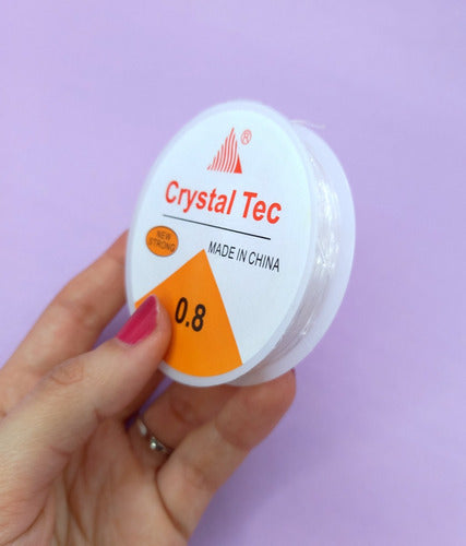 Crystal Tec Elastic Line 0.8 Mm X 10 M - Pack of 10 Rolls 2