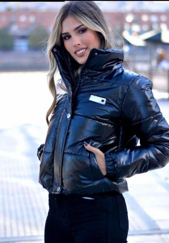 Women's Metallic Puffer Jacket 5